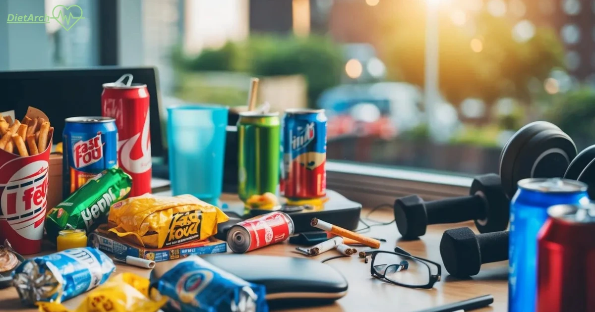 10 Unhealthy Habits You Need to Change| Unhealthy Lifestyle 12 Different beverages Sodas, snacks, The Impact of Unhealthy Habits