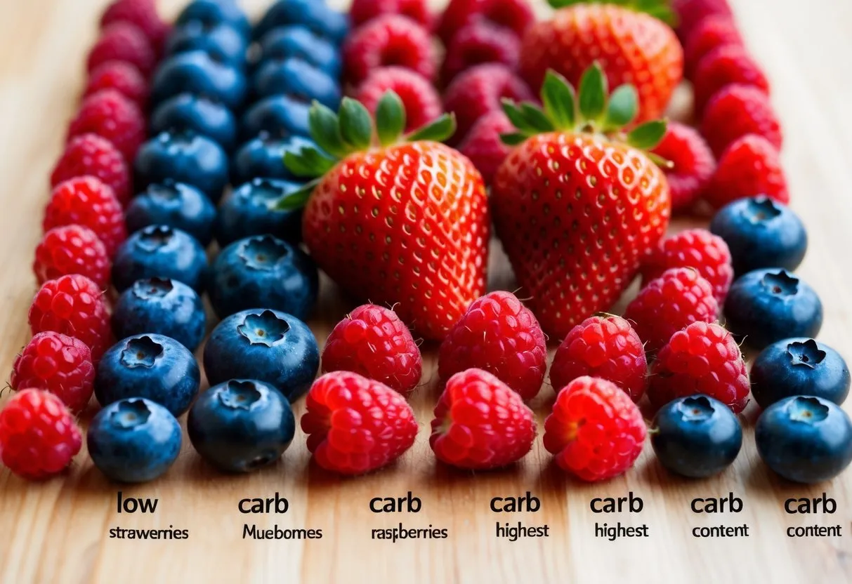 Low-Carb Fruits Ranked from Lowest to Highest Carbs: A Comprehensive List of 10 Choices 4 Strawberry is a Low-Carb Fruits ranked from low to high
