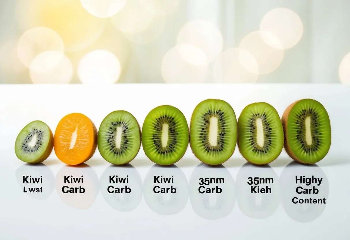 Low-Carb Fruits Ranked from Lowest to Highest Carbs: A Comprehensive List of 10 Choices 9 Kiwi s a Low-Carb Fruits ranked from low to high