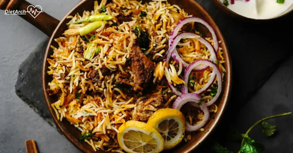 Biryani Spices for a perfect recipe 6 A plate of briyani